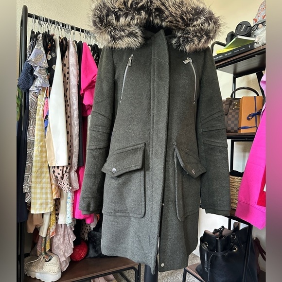 BCBG OLIVE MID PEA COAT - Picture 4 of 10